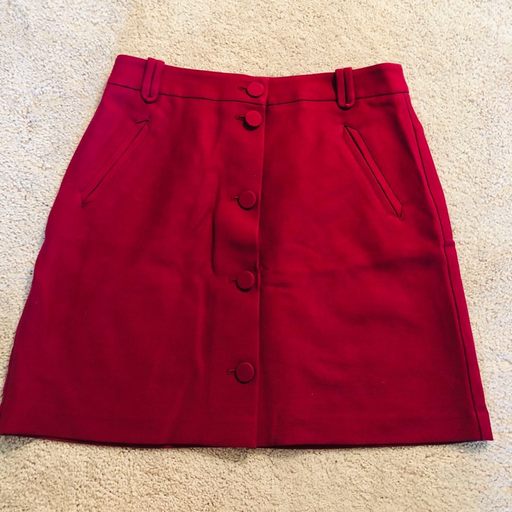 LOFT Button Down Skirt